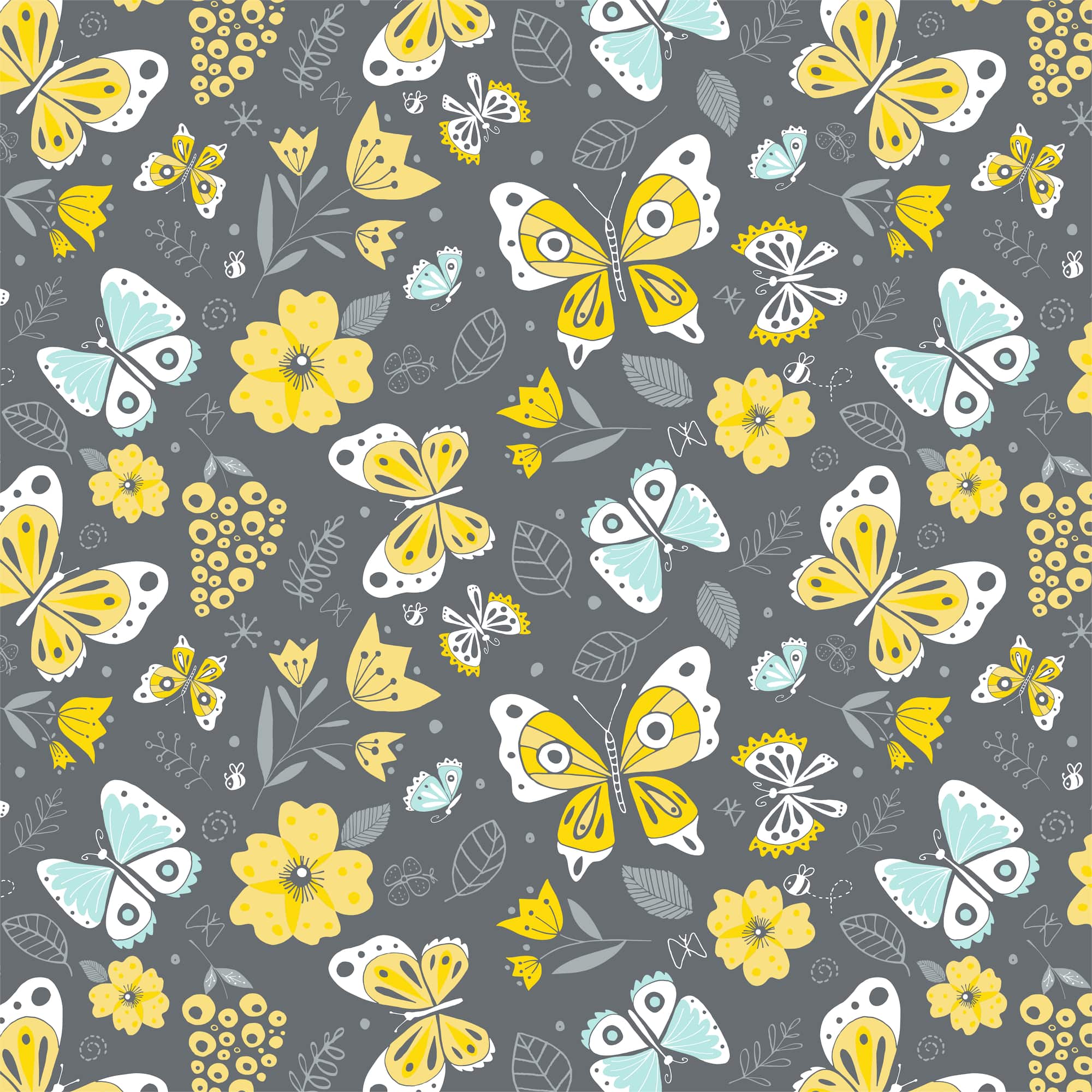 Camelot Fabrics Iron Flutter Buzz on the Wing Cotton Fabric